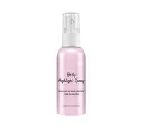 Spray pour le corps en boîte de nuit, fête, clavicule, ciel étoilé, reflets multicolores, poudre de paillettes pour améliorer les cils (rose, taille unique)
