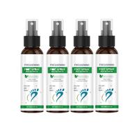 Spray pour les pieds à l'huile d'arbre à thé de 100 ml, pour hommes et femmes, désodorisant rafraîchissant pour les pieds pour le contrôle des odeurs, désinfectant naturel pour les pieds (4PCS)