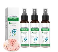 Spray pour les pieds à l'huile d'arbre à thé de 100 ml, pour hommes et femmes, désodorisant rafraîchissant pour les pieds pour le contrôle des odeurs, désinfectant naturel pour les pieds (3PCS)