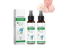 Spray pour les pieds à l'huile d'arbre à thé naturelle avec effet rafraîchissant pour un contrôle rafraîchissant des pieds malodorants et l'élimination des odeurs de chaussures (2 bouteilles)