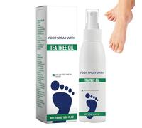 Spray pour les pieds à l'huile d'arbre à thé, spray anti-odeurs pour pieds malodorants, contrôle des odeurs et réparation des crevasses, rafraîchissant naturel (1pcs)