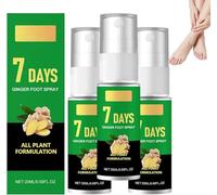 Spray pour les pieds au gingembre 7 jours : ce spray nourrissant au gingembre offre un soin rafraîchissant et durable, désodorise et hydrate rapidement, et apaise les pieds rugueux
