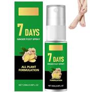 Spray pour les pieds au gingembre 7 jours : ce spray nourrissant au gingembre offre un soin rafraîchissant et durable, désodorise et hydrate rapidement, et apaise les pieds rugueux