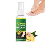 Spray Pour Les Pieds Au Gingembre - Spray Nourrissant Au Gingembre Pour Lès Piedŝ 100 Ml | Soin Des Pieds Naturel Rafraîchissant Et Nourrissant, Contrôle Des Odeurs, Garde Les Piedŝ Doux, Lisses Et F