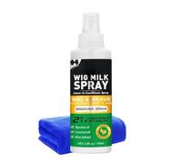 Spray pour perruques synthétiques | 100ml Démêlant sans Rinçage Portable Doux | Spray nourrissant pour perruque avec serviette | pour Scène, Maison, Fête, Réduit la Casse et la Sécheresse, Combat Fris