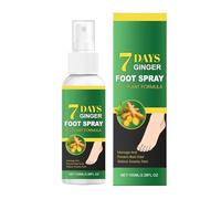 Spray Pour Pieds Au Gingembre 7 Jours, Soulage Moites, 100 Ml, Solution Liquide Rafraîchissante Douce, Brume Naturelle Nourrissante Pour Pieds, Adapté Aux Voyages, Pour La Marche Des