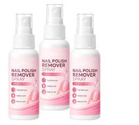 Spray pour Retrait de Gel, Dissolvant Gel pour Ongles, Spray Vernis Dissolvant, Formule Instantanée, Soin Ongles sans Acétone, Sans Trempage ni Enveloppement, Retrait Rapide, (3pcs)