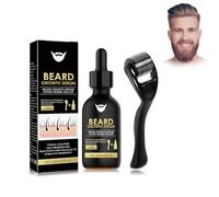 Spray Pousse Barbe Coffret Soin de La Barbe, Kit Croissance Barbe, Beard Oil Growth, Barbe Dermaroller, Kit Sérum Huile Barbe De Croissance Pour Pousse Barbe Accélérateur