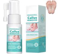 Spray professionnel anti-callosités extra fort, huile exfoliante pour les pieds, élimine les peaux mortes et les callosités des pieds