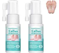 Spray professionnel anti-callosités extra fort, huile exfoliante pour les pieds, élimine les peaux mortes et les callosités des pieds