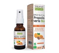 Spray Propolis Verte Bio - Extrait de Pépins de Pamplemousse, Miel et Orange - Sans Alcool - 20 ml - Propos'Nature - 100% naturel - Certifié BIO