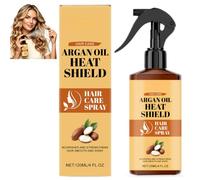 Spray protecteur bouclier thermique à l'huile d'argan, revitalisant sans rinçage léger, Spray de soin capillaire lissant et non gras contre les frisottis, protection contre la chaleur (1pcs)
