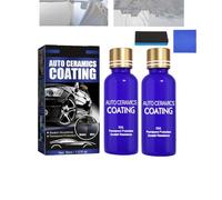 Spray protecteur céramique cristal pour voiture, 3 en 1, nettoyant, décontaminant, imperméabilisant, anti-poussière et réparateur de rayures (2PCS)
