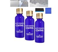 Spray protecteur céramique cristal pour voiture, 3 en 1, nettoyant, décontaminant, imperméabilisant, anti-poussière et réparateur de rayures (3PCS)