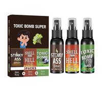 Spray puant Pack de 3 blagues drôles | Spray à odeur forte intense pour maison, cuisine, école, classe, université, bureau, célébration, réunion de famille