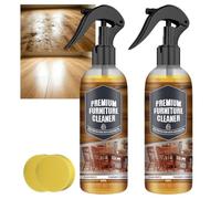 Spray quotidien pour épousseter et améliorer la brillance, vernis pour parquet et marbre, nettoyant pour meubles multi-surfaces, éclaircissant et protecteur pour patio en teck (2 pièces)