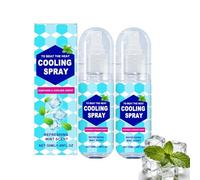 Spray RafraîChissant, Brume Apaisante Portable, Soulagement Des Coups De Soleil, Formule D'Hydratation RafraîChissante, Parfum Menthe Naturelle, Apaise InstantanéMent Le Corps, Visage