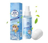 Spray rafraîchissant d'été - Parfum menthe - Spray rafraîchissant rapide pour vêtements | Spray de refroidissement rapide pour le corps, brume rafraîchissante pour le corps, brume apaisante pour la