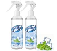 Spray rafraîchissant Mint Mists, spray rafraîchissant pour le corps pour l'été, soins quotidiens de la peau par temps chaud, sports, voyages et activités de plein air, cool non collant (2pcs)