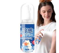 Spray rafraîchissant, nébuliseur rafraîchissant pour refroidissement instantané corporel, nébuliseur hydratant et rafraîchissant longue durée pour les journées chaudes, les voyages et le soulagement