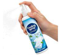 Spray rafraîchissant pour climat chaud - 100 ml rafraîchissant non collant - Spray froid pour bouffées de chaleur - Pour voyage, été, visage, visage, femme, homme, gym, sport, extérieur, vêtements