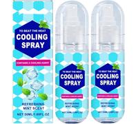 Spray rafraîchissant pour le corps, prévention des coups de chaleur, idéal pour l'été et l'extérieur. Indispensable pour les vêtements et le corps.