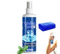 Spray Rafraîchissant pour Temps Chaud - 100ml Brume Fraîcheur Estivale Non Grasse,Spray Rafraîchissant Peau pour l'Été,Pour Extérieur Plage Pique-Nique Randonnée Camping Sport