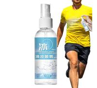 Spray Rafraîchissant Pour Temps Chaud, 100ML Spray De Glace, Froid Pour Le Visage Et Le Corps, À La Menthe Naturelle, Rafraîchissant Pour Temps Chaud Et Sports De Plein Air, Voyage