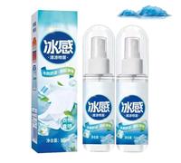 Spray rafraîchissant pour temps chaud, spray rafraîchissant pour le corps et le visage, vaporisateur de fraîcheur estival portable, vaporisateur ultra fin, rafraîchissement, sans résidus, pour les