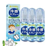 Spray Rafraîchissant Visage Et Corps,Brumisateur Eau Visage,Spray Rafraîchissant Hydratant À La Menthe Poivrée 50 Ml, Brume Rafraîchissante Pour Temps Chaud, Pour Les Sports De Plein Air (3)