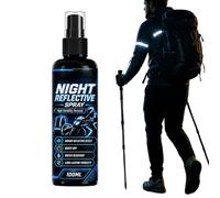 Spray Réfléchissant Cyclisme Agent 100 ml À Séchage Rapide Résistant Aux | Peinture Réfléchissante En Spray pour Camping Randonnée Vélo Bateau Casque Gilet Sac à dos