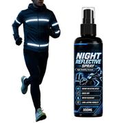Spray Réfléchissant Cyclisme Agent Imperméable à Séchage Rapide 100 ml | Spray de Revêtement Réfléchissant pour Camping Randonnée Vélo Bateau Casque Gilet Sac à dos