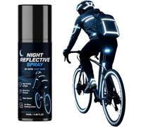 Spray réfléchissant de nuit, Peinture à pulvérisation réfléchissante | Lumière dans l'obscurité Spray pour le vélo de nuit, marche, trafic sur la voie routière,100ml