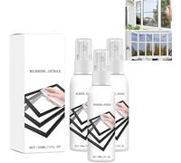 Spray réfléchissant pour vitres de maison et de voiture,spray de 30 ml pour revêtement réfléchissant sur vitres,nettoyant pour miroirs sans tain et détartrant,brillance sans traces (3pcs, 30ml)