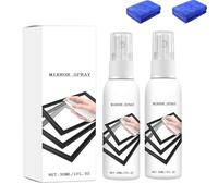 Spray réfléchissant pour vitres de maison et de voiture, Spray de revêtement réfléchissant pour verre de 30 ML, Spra-y pour miroir unidirectionnel et nettoyant pour vitres, pour la maison (2PC)