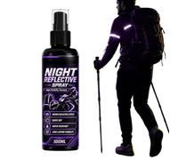 Spray Réfléchissant Vélo Outdoor 100ml Longue Durée Séchage Rapide | Peinture Réfléchissante En Spray Pour Casque Gilet Sac À Dos Vélo Voiture Fenêtre Bateau Clôture Camping