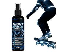 Spray Réfléchissant Vélo Outdoor Agent Imperméable à Séchage Rapide 100 ml | Spray de Revêtement Réfléchissant pour Camping Randonnée Vélo Bateau Casque Gilet Sac à dos