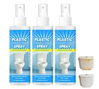 Spray rénovateur de plastique multi-surfaces, traitement contre le jaunissement pour abattants WC, climatiseurs, réfrigérateurs et plastiques automobiles, 100 ml (3Pièce)