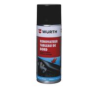 Spray Rénovateur Plastique Voiture Intérieur Professionnel - 400ml Parfum Orange - Nettoyant Tableau de Bord Antistatique sans Silicone - Finition Satinée Aspect Neuf - Incolore