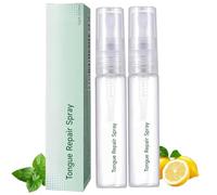 Spray réparateur de la langue, spray réparateur de la langue pour la santé bucco-dentaire, pour les langues blanches et la bouche sèche, utilisation deux fois par jour (2 pcs)