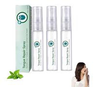Spray réparateur de langue GlosShield, Spray pour la santé bucco-dentaire, Rafraîchit rapidement l'haleine, pour les langues blanches et la bouche sèche, usage biquotidien (3pcs)