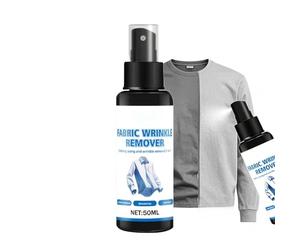 Spray Repassage Pour Vêtements 50 ml Anti-Statique Doux Et Puissant | Spray Rafraîchissant pour Vêtements de Pour Lin Coton Soie Vêtements Uniforme Scolaire Chemise De Travail s D'Affaires