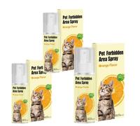Spray Répulsif Chat Odeur Orange 100ml, Spray Interdiction Zone Interdite, Empêche Grattage, Morsure et Marquage Urinaire, Éduquer Votre Chat à Éviter Canapé, Meubles, Rideaux et Surfaces Sensibles