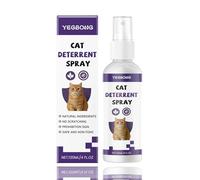 Spray répulsif pour chat 120 ml - Sans danger pour l'intérieur et l'extérieur sans tache, dissuasif naturel pour empêcher les chats de gratter les meubles, tapis, plantes, jardins