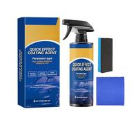 Spray Revêtement Voiture | Nettoyant pour Vitres de Véhicule - Imperméabilisant avec Éponge et Serviette pour Carrosserie Vitres Pare-brise Détail Maison Camping-Car Bateau