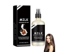 Spray revitalisant au lait, base capillaire revitalisante au lait, soin capillaire lissant, nourrissant et lissant, spray revitalisant sans rinçage pour cheveux secs et abîmés (1pcs)