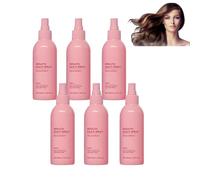 Spray revitalisant hydratant instantané 5 en 1, soin capillaire à la kératine, revitalisant anti-frisottis sans rinçage, démêlant nourrissant, protecteur thermique, sûr pour cheveux colorés (6pcs)