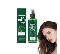 Spray revitalisant sans rinçage à l'huile d'arbre à thé avec aloe vera - Soin apaisant du cuir chevelu pour une apparence sèche et squameuse, hommes et femmes, contrôle des frisottis (1 bouteille)