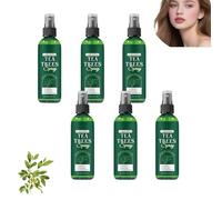 Spray revitalisant sans rinçage à l'huile d'arbre à thé, spray démêlant hydratant et nourrissant, apaise le cuir chevelu sec, revitalisant sans rinçage pour cheveux secs et abîmés (6pcs)