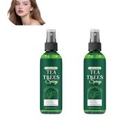 Spray revitalisant sans rinçage à l'huile d'arbre à thé, spray démêlant hydratant et nourrissant, apaise le cuir chevelu sec, revitalisant sans rinçage pour cheveux secs et abîmés (2pcs)